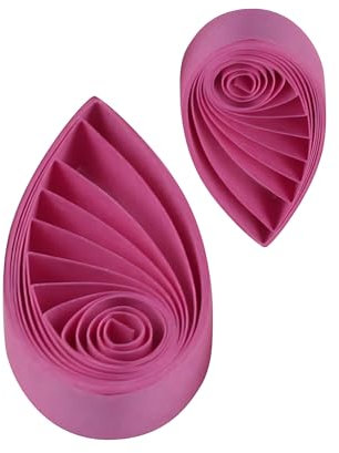 Quilling-Papierstreifen-Set, 1 cm Spulenpapier, Kunst, gerolltes Papier, filigran, einfarbig, Quilling-Streifen, 10 mm, für Webprojekte, Fröbelsterne, deutsche Sterne und Fröbelsterne (Rose Pink)
