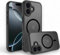 PfX xShield Case. für iPhone 16 Hülle für MagSafe – iPhone 16 Case Transparent-Frosted Rückseite - zusätzlicher Kameraschutz (iPhone 16)