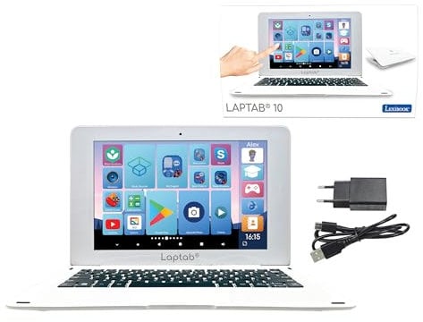 Lexibook, LAPTAB® 11, Ordinateur Portable avec écran Tactile, pour Toute la Famille, Contenu éducatif et ludique, Fonctionne sous Android™, Contrôle Parental, Ultra Fin et léger, LT11FR