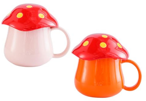 Cabilock Juego De 2 Tazas De Cerámica Tazas De Café De Porcelana Sencillas Y Elegantes Para El Desayuno