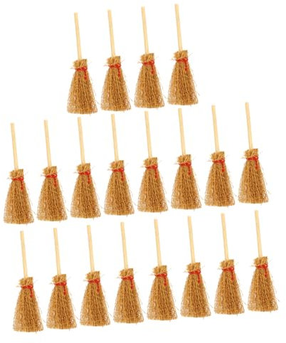 HAWILLOSCH 20piezas Miniature Witch Mops Decoración para Casa De De Accesorios Halloween y Manualidades
