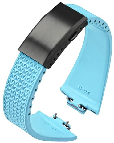 BBZ per PRX Cinturino，Quickfit folding clasp FKM Strap Compatible with Tissot PRX Watch Series12mm Men Replacement Straps Compatible with Tissot PRX