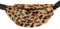 MIMIKRY 80er 90er Jahre Leopard Plüsch Bauchtasche Leo Umhängetasche Hüfttasche Gürteltasche Party-Tasche
