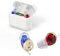 Gulaolunxi A set of 2 adult voice amplifier, rechargeable for ear noise reduction battery storage box (white) for adults.