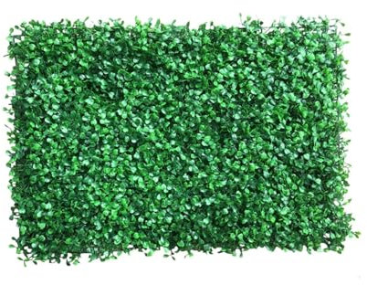 CYMMIYT Artificial Turf 12Pcs Grass Wall Artificial Boxwood Panels Hedge Plant Grass Backdrop Wall Panels Green Wall Decor Outdoor Garden 60x40x4cm