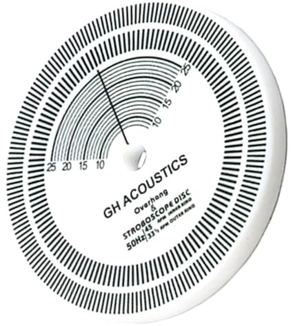 DIYEAH Detector De para Tocadiscos De Vinilo Disco Estroboscópico De Calibración Rueda para Medición Precisa De Herramienta para Entusiastas