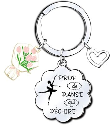 KJKJKJ Cadeau Danse,Prof De Danse Qui Déchire,Porte Clés Danse,Merci Danse