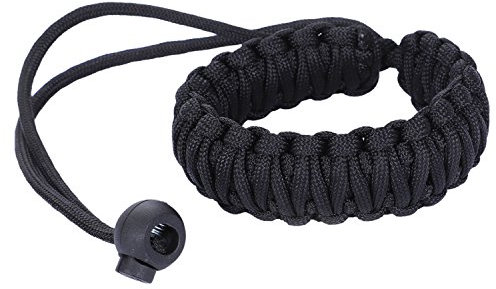 Fuhjythy Digital Camera Wrist Hand Strap Grip Para cord Braided Wristband for SLR DSLR black