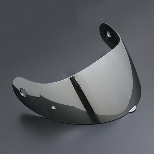 PUBIBD Visiere Casque Moto pour Nolan X-803/802 RS, Remplacement de Visière de Lentille de Casque de Bouclier de Vent de Moto, Visage Moto Casque Pare-Brise Visière,F Silver-Plated