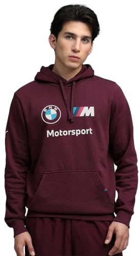 PUMA Herren BMW M Motorsport Fleece Hoodie L, Ruby Shimmer Red