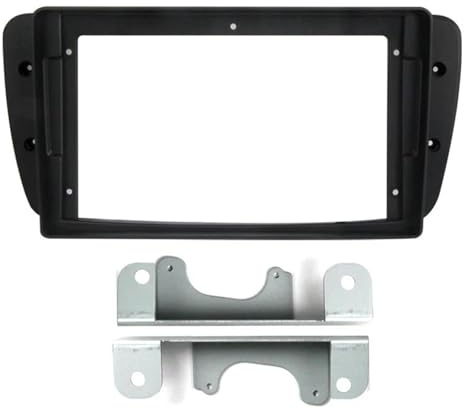 9-Zoll-Einbaurahmen Für Autoradio Stereo-Panel Armaturenbrett-Installation Inkl 16-Pin-Stromkabel Und CAN-Bus-Adapter Für Seat Für Ibiza 6J 2009–2013 AJOHBM(Frame)