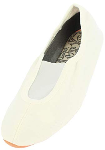 Beck Unisex Kids Basic 025 Gymnastics Shoes, White, 3 UK