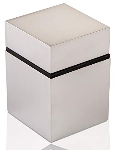 1 Stück SOTECH Regalbodenträger Cube Chrom matt Glasbodenträger Bodenträger