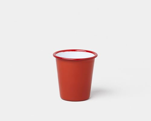 Falcon Enamelware Tumbler in Pillarbox Red: Elegant, Durable & Perfect for Everyday Use, Parties - Premium Quality Drinkware & Tableware