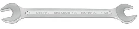 Matador Doppelmaulschlüssel, 1 x 1,1/8 AF, 0100 8012