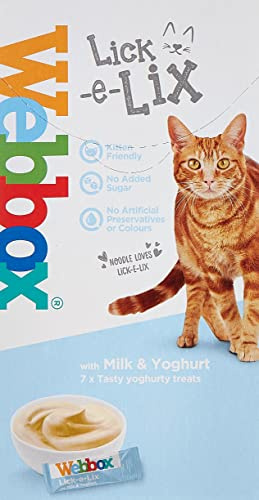 Webbox Lick-e-Lix Milk and Yoghurt, 7 x 10g