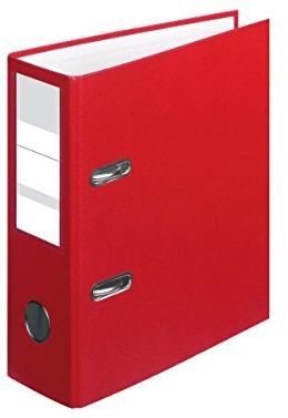 Ordner / DIN A5 / 80mm breit / Farbe: rot