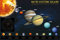 1art1 Das Sonnensystem Poster Notre Système Solaire Plakat | Bild 91x61 cm