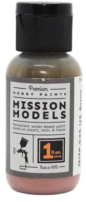 Mission 30ml (1oz) US Army Olive Drab FS 33070 Models MMP-026