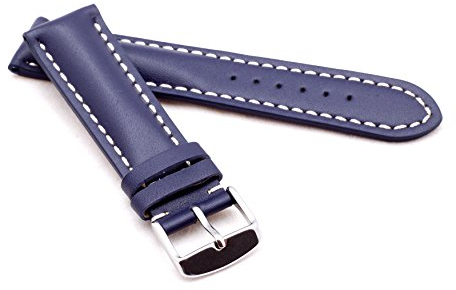 Bob Herren Uhrenarmband Kalbsleder Modell Chrono 22 mm dunkelblau