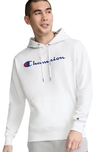 Champion Herren Pullover Hoodie, Powerblend Fleece Midweight Hooded Sweatshirt für Männer, Beste Hoodies für Männer, Authentic C Script Kapuzenpullover (1er Pack)