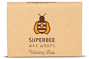 Beeswax for Wraps, With Tree Resin and Coconut Oil, SuperBee Beeswax Block, Mixture Bar Beeswax for Diy, Makes up to 10 Wraps, 75 grams - SuperBee