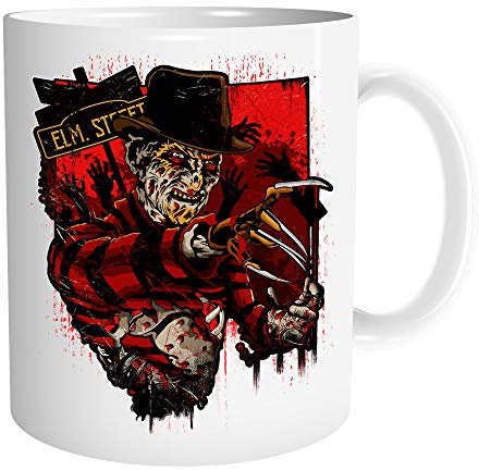 Uglyshirt89 Elm Street Tasse | Kaffeetasse Teetasse Geschenk Horror Halloween Nightmare Freddy