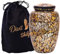 Urne de crémation pour Cendres humaines avec Sac en Velours, pour Adultes pesant jusqu'à 100 Kilos by Divit Shilp (GL Mosaic, Adult, Adult)