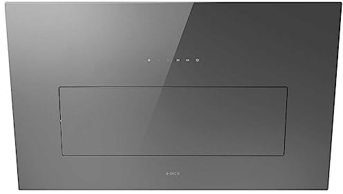Elica Bloom 85cm Angled Cooker Hood - Grey Glass