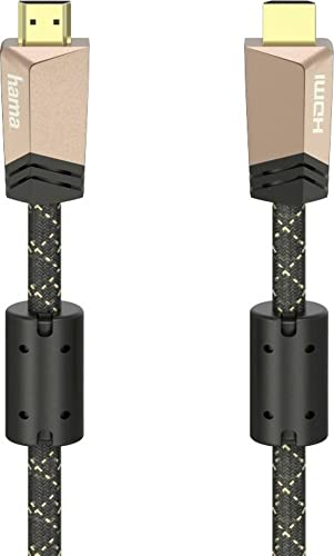 Hama HDMI - Cable de conexión (conector macho HDMI-A, conector macho HDMI-A, 0,75 m), color marrón 00205024