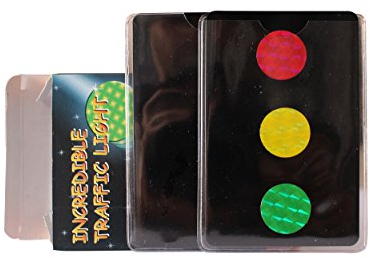 ProTriXX Incredible Traffic Light - Ampelkarten Zaubertrick inkl. deutschsprachiger Anleitung | Farb-Spot verschwindet und erscheint an Anderer Stelle Wieder | Zaubertricks und Zauberartikel!