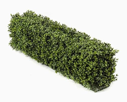 artplants.de Siepe Artificiale di bosso Tom, Struttura in Metallo, Zona Trasversale, 100x20x25cm - Siepe Finta