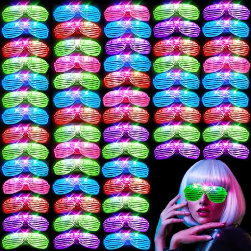 OLUPP 84 PCS LED Glasses, Light Up Party Glasses with 3 Modes (Assorted)