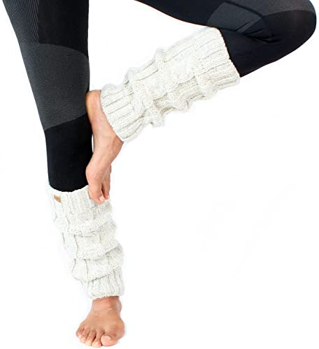 Beinstulpen handgestrickt fleecegefüttert aus Nepal 100% Wolle legwarmer