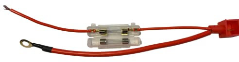 MRS FUSE BOX HOLDER HARNESS IN-LINE for 50cc 70cc 90cc 110cc 125cc 150cc 200cc 250cc ATV DIRT PIT BIKE GO KART SCOOTER MOTORCYCLE MOPED with POSITIVE BATTERY CABLE WIRE HARNESS + 10A FUSE