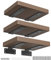 Housolution Regalwinkel, 6 Stück 90 Grad Regalträger Metall Winkelklammern 8 Zoll Schwerlastträger Wandhalterung Stabile Eckwinkel mit Schrauben & Dübel für Brettern Regal Topfpflanzen, Schwarz