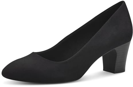 s.Oliver Damen Pumps mit Blockabsatz Vegan, Schwarz (Black), 36 EU