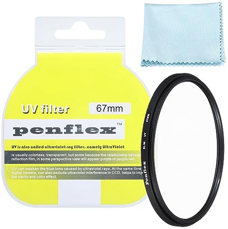 PATIKIL 67mm Filtro, 1uds Protección Filtro Delgado Protección UV Cámara Lente Filtro Aluminio Óptico Cámara Accesorio Cristal Transparentes Imágenes para 67mm Cámara Lente