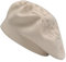 ZLYC Damen Wolle Baskenmütze Klassische Französischen Barett Warm Beret Mütze(Blätter Beige)