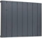 Adept Kava - 600 x 755mm Aluminium Designer Radiator - Anthracite Single Horizontal Central Heating Radiator - BTUs (Delta t50) 2680