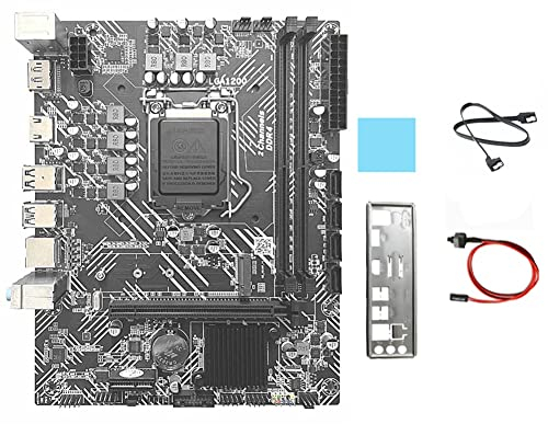 Seprendi H510 Scheda Madre+ SATA+Baffle+Pad Termico LGA1200 DDR4 Gigabit LAN PCIE 16X per I3 I5 I7 10/11Th Series CPU