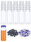 PATIKIL 20ml Glass Vials, 100pcs Glass Vial Small Glass Vials Empty Sample Bottle Mini Clear with Caps Seal Rubber Stopper Injection Port for Lab Injection Plants Essential Oil Transparent