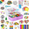 zycBernoi 3000+ Bastelset Kinder, Arts and Crafts Supplies for Kids, Pfeifenreiniger Bunt Bastelkoffer Kinder, DIY Set Zum Basteln und Dekorieren