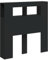 vidaXL Tête de Lit à LED, Tête de Cadre de Lit, Accessoire de Lit Simple, Meuble de Chambre à Coucher Maison Intérieur, Noir 100x18,5x103,5 cm Bois d'Ingénierie
