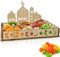 ENAIAH Bandeja de Madera de Ramadán Bandejas de Postre para Ramadán Vajilla de Madera Estrellas Luna Bandeja de Madera Eid Mubarak Islam, Para Decoracion Fiesta Postre Cocina Mesa Dulces (A)