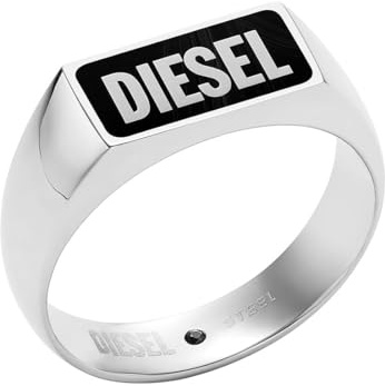 Diesel Herren-Siegelring Achat schwarz, DX15120408