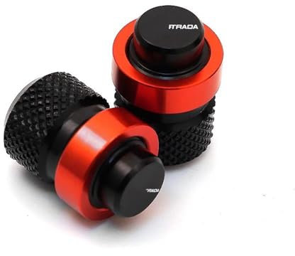 Motorrad-Ventilkappen Motorrad Reifen Ventil Kappen Für Ducati Multistrada 950 1100 1260 1200 S GT 1200S V4 2019 2020 2021 Zubehör(Color:Rosso)