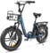 SAMEBIKE E-Bike Klapprad Elektrofahrrad mit 20 Zoll Fat Tire, 13Ah Lithium-Akku für Lange Reichweite bis 120KM, 7-Gang-All-Terrain Ebike Herren für MTB, Strand & Schnee (Dunkelblau-c05)
