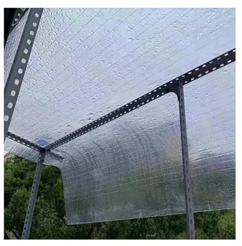 QINGYAN 0,8 Mm Klares Polycarbonat-Dachblech, Glasfaserblech for Terrassenüberdachungen Im Freien, Tageslichtpaneele, for Gewächshausfenster(1.2 * 9m)