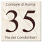 Pubblimania MATTONELLA NUMERO CIVICO PERSONALIZZATO, EFFETTO MARMO Stampato, in ceramica da 5 mm con Stampa Resistente per Esterno